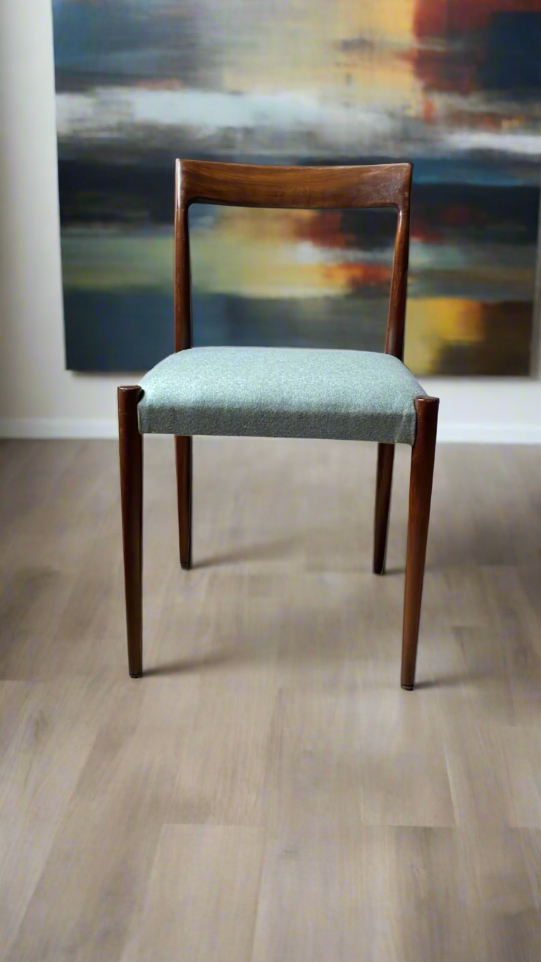 'Itzig' Mid-century Modern Dining Chair - Mist Grey - Price on Request