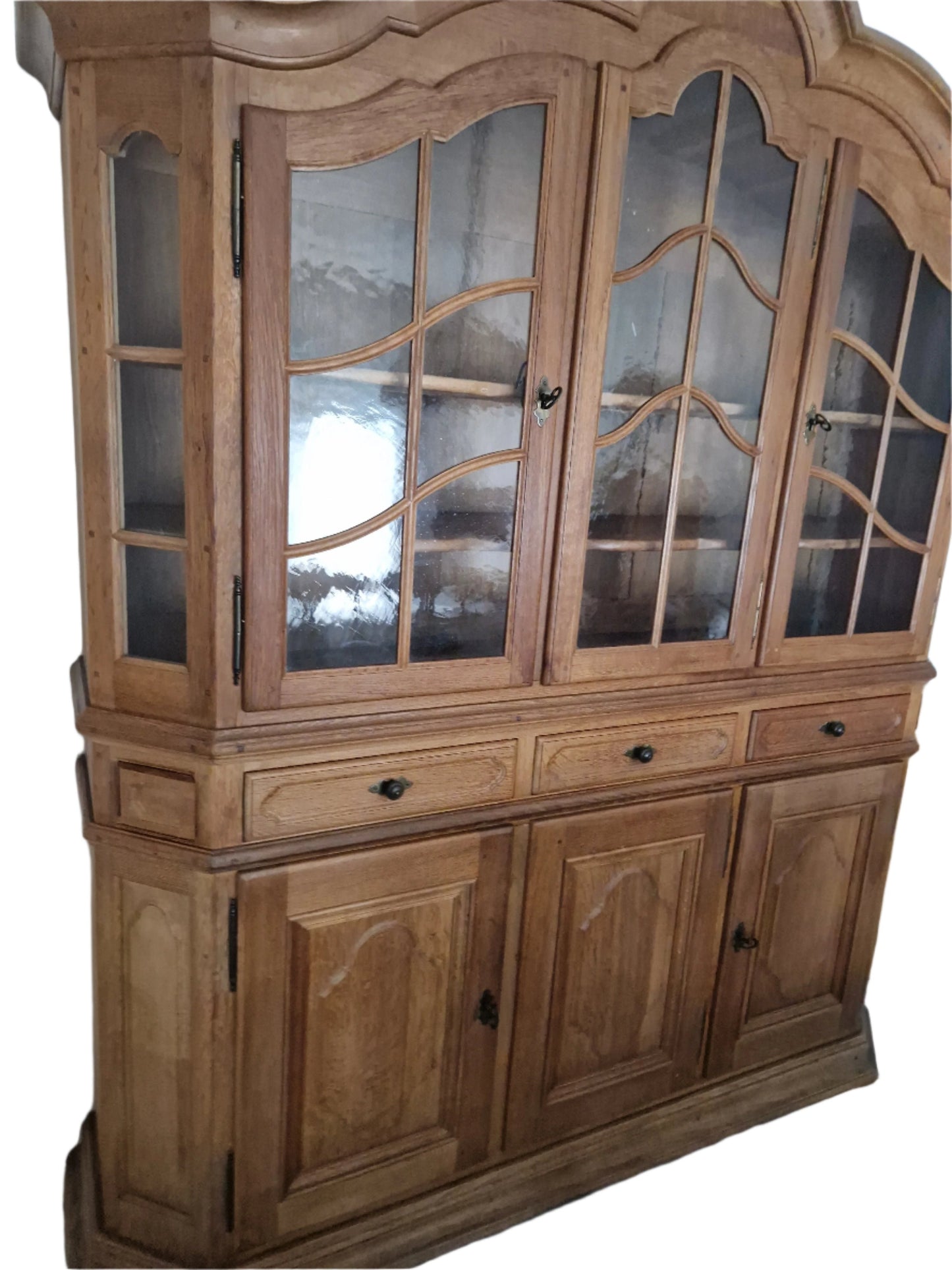'Brachtenbach' - Solid OakWood Bibliotheque Display Cabinet