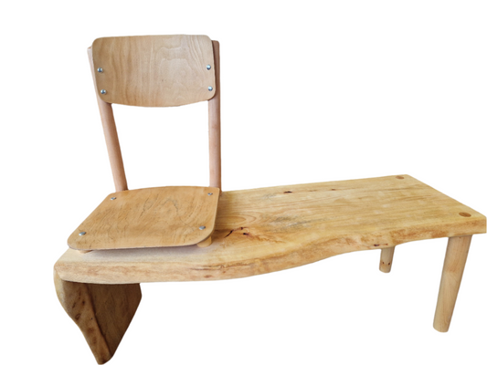 'Nennig' Love Seat -Solid Oakwood Bench
